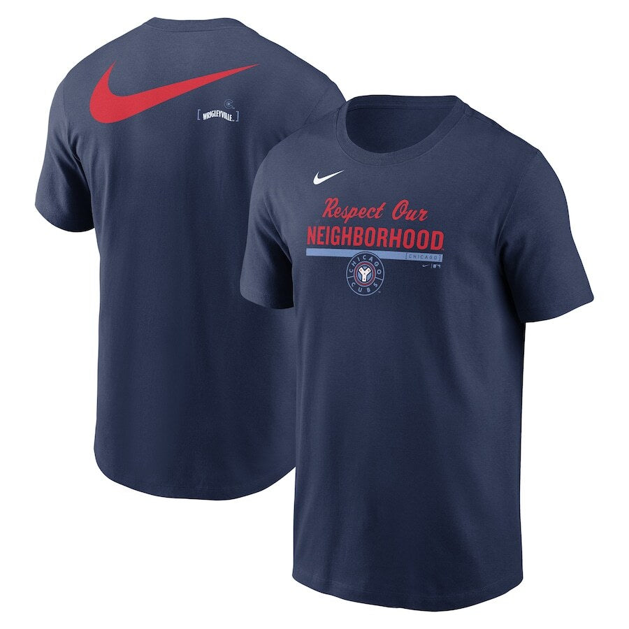 Chicago Cubs Nike 2-Hit Speed City Connect T-Shirt - Navy - UKASSNI