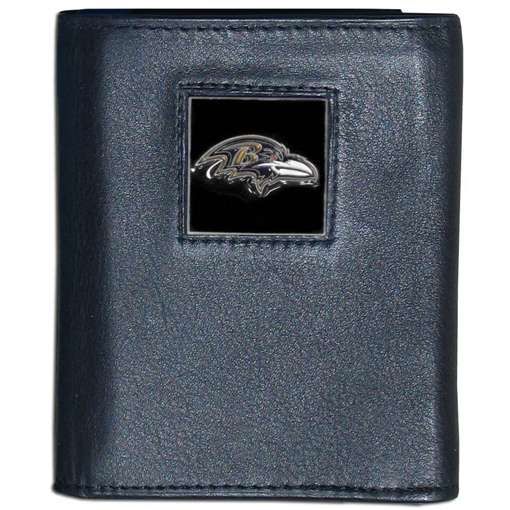 Baltimore Ravens NFL UK Fine Grain Leather Wallet - UKASSNI