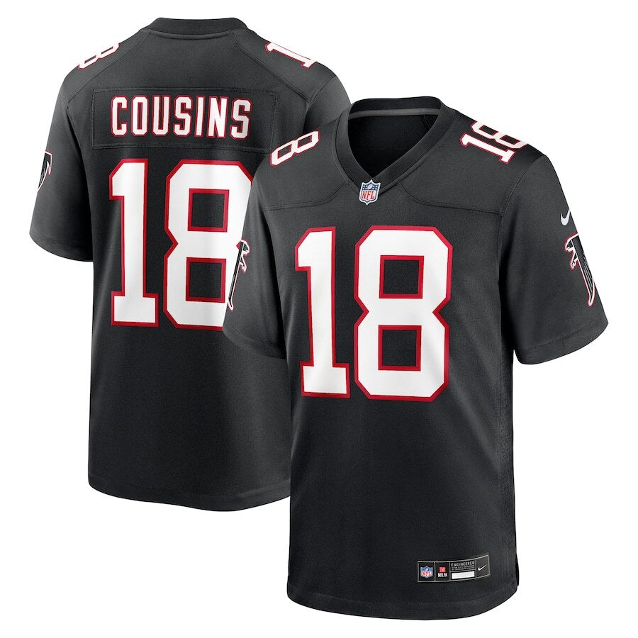 Kirk Cousins Atlanta Falcons Nike Alternate Game Player Jersey - Black - UKASSNI