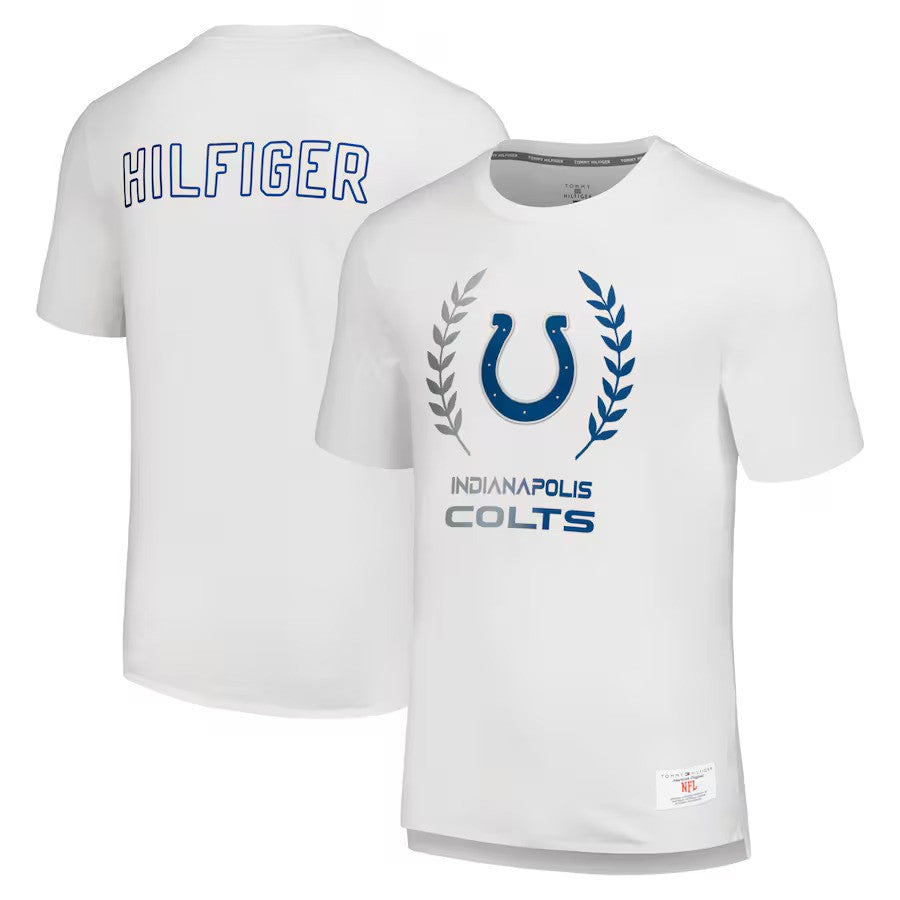 Indianapolis Colts Tommy Hilfiger Miles T-Shirt - White - UKASSNI