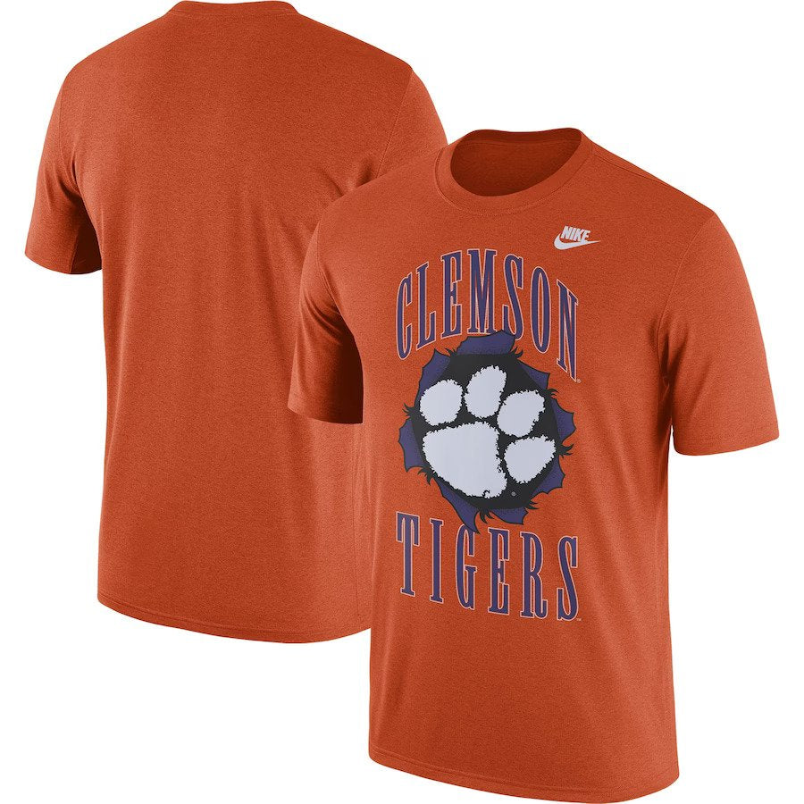 Clemson Tigers Nike Campus Back to School T-Shirt - Orange - UKASSNI