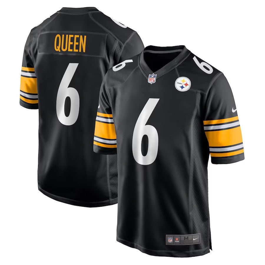 Patrick Queen Pittsburgh Steelers Nike Game Player Jersey - Black - UKASSNI