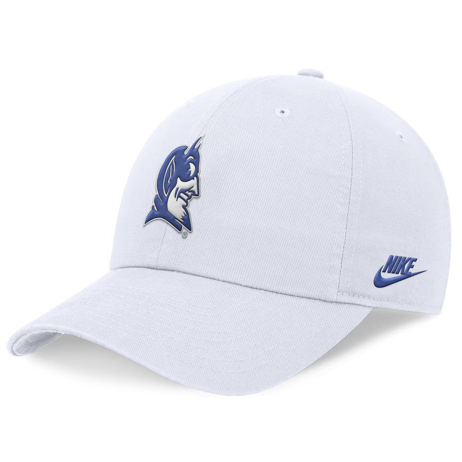 Duke Blue Devils Nike Legacy Club Performance Adjustable Hat - White - UKASSNI