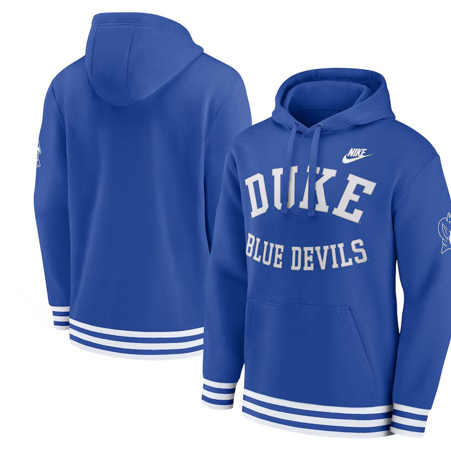 Duke Blue Devils Nike Legacy Retro Pullover Hoodie - Royal - UKASSNI