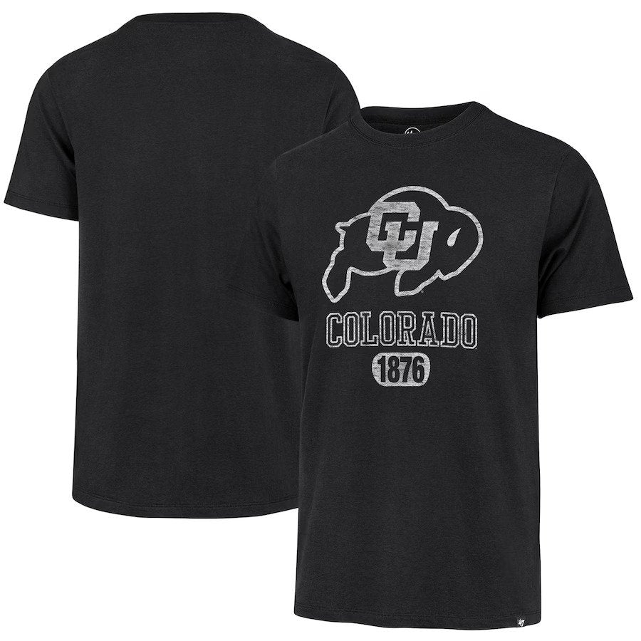 Colorado Buffaloes '47 1876 Primary Logo Franklin T-Shirt - Black - UKASSNI