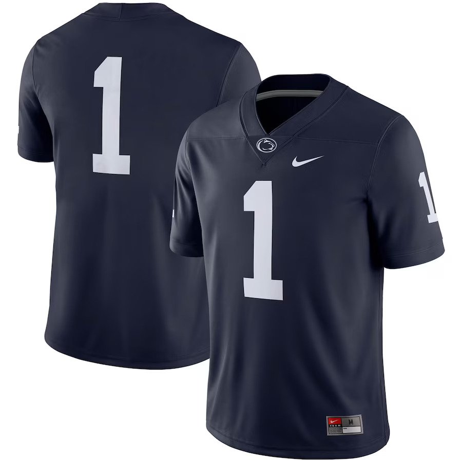 #1 Penn State Nittany Lions Nike Team Game Jersey - Navy - UKASSNI