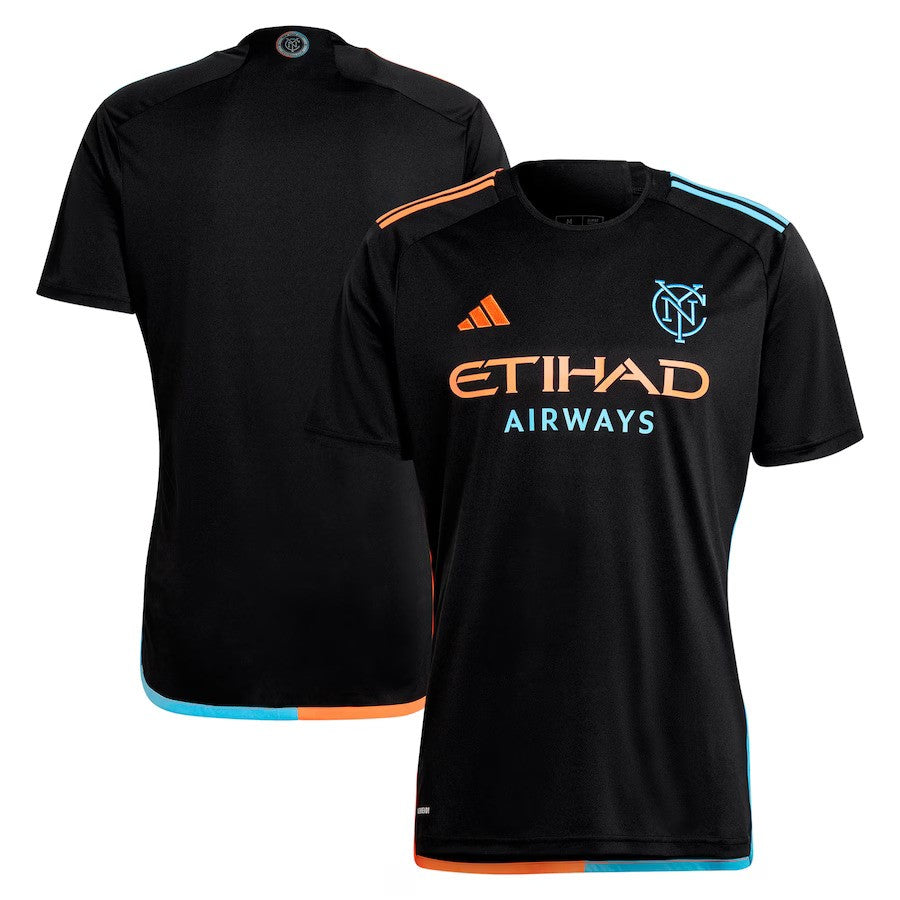 New York City FC adidas 2024 24/7 Kit Replica Jersey – Black - UKASSNI