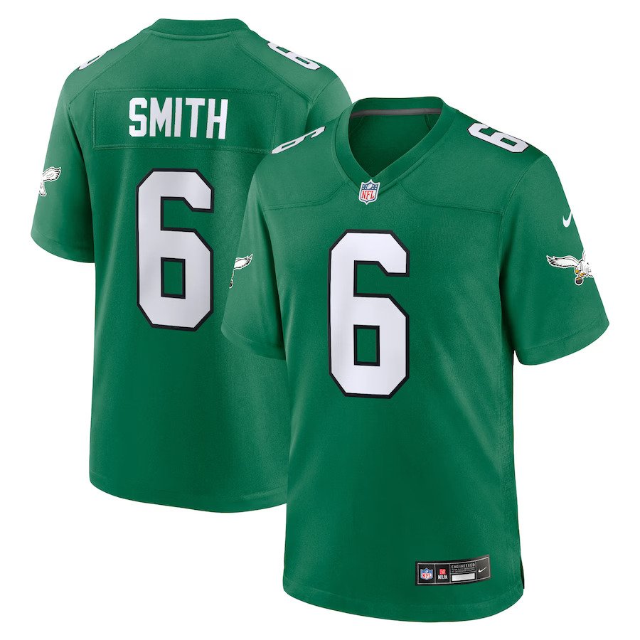 Philadelphia Eagles NFL UK DeVonta Smith Nike Alternate Game Player Jersey - Kelly Green - UKASSNI