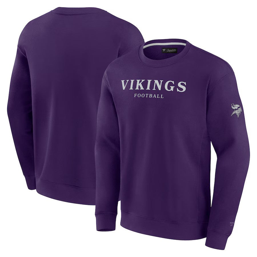 Minnesota Vikings Fanatics Unisex Elements Unlimited Fleece Pullover Sweatshirt - Purple - UKASSNI