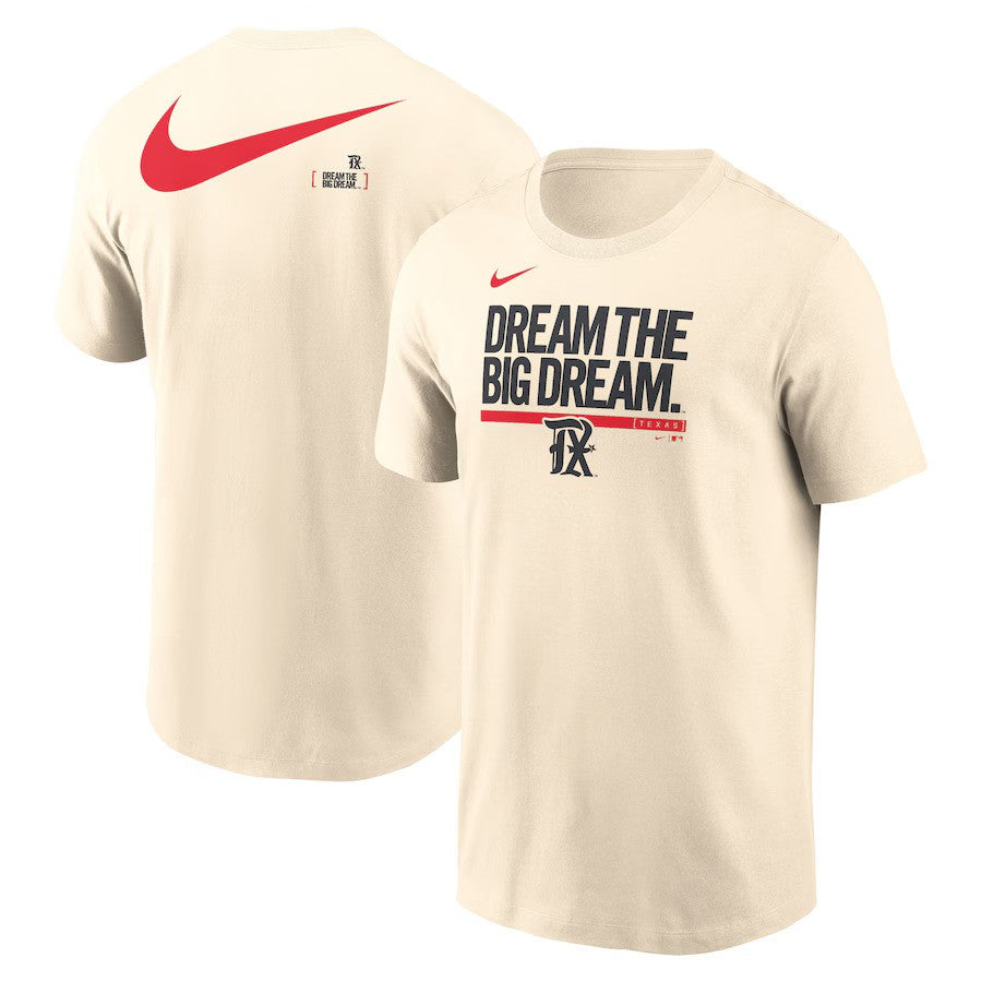 Texas Rangers Nike 2-Hit Speed City Connect T-Shirt - Cream - UKASSNI
