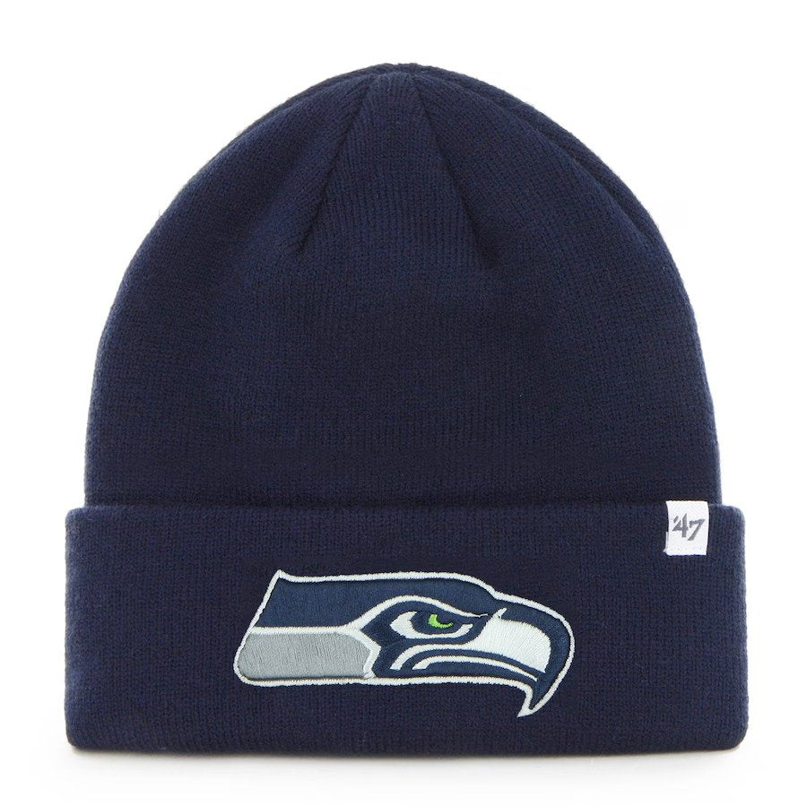 Seattle Seahawks '47 Primary Basic Cuffed Knit Hat - College Navy - UKASSNI