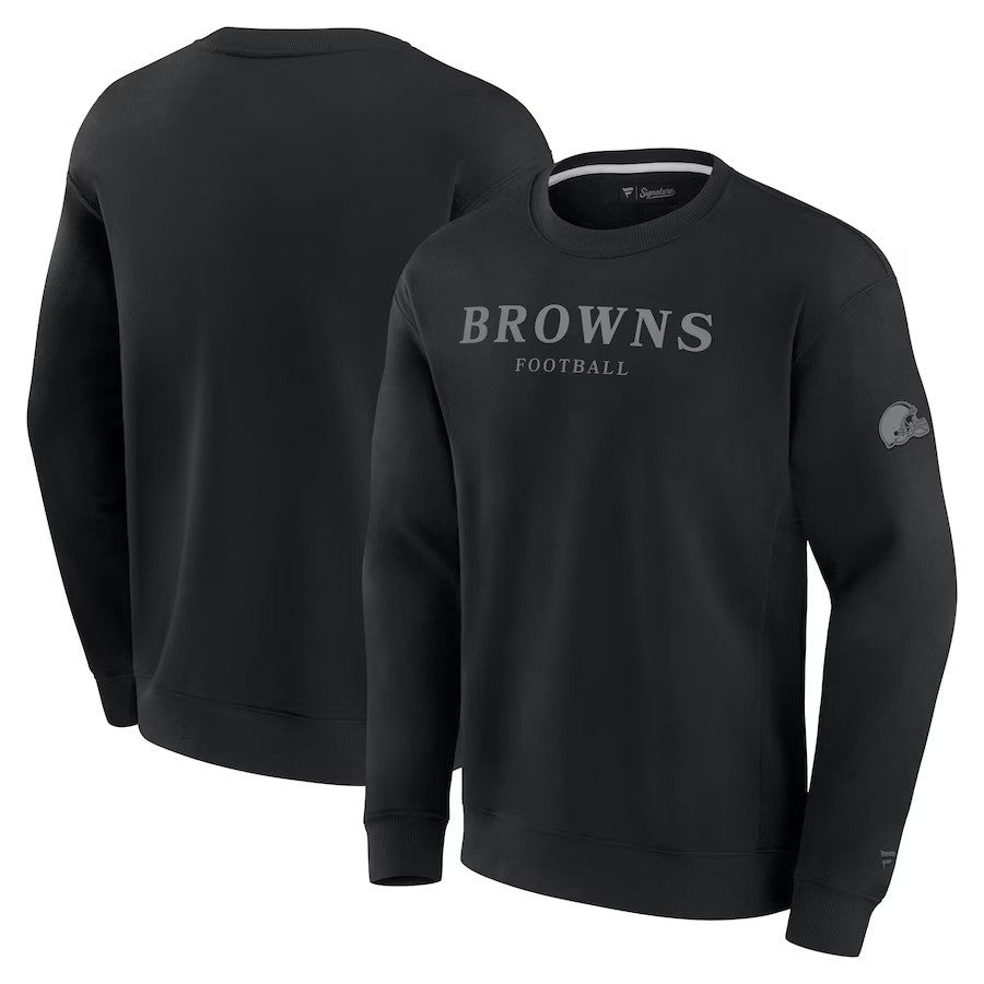 Cleveland Browns Fanatics Unisex Elements Unlimited Fleece Pullover Sweatshirt - Black - UKASSNI