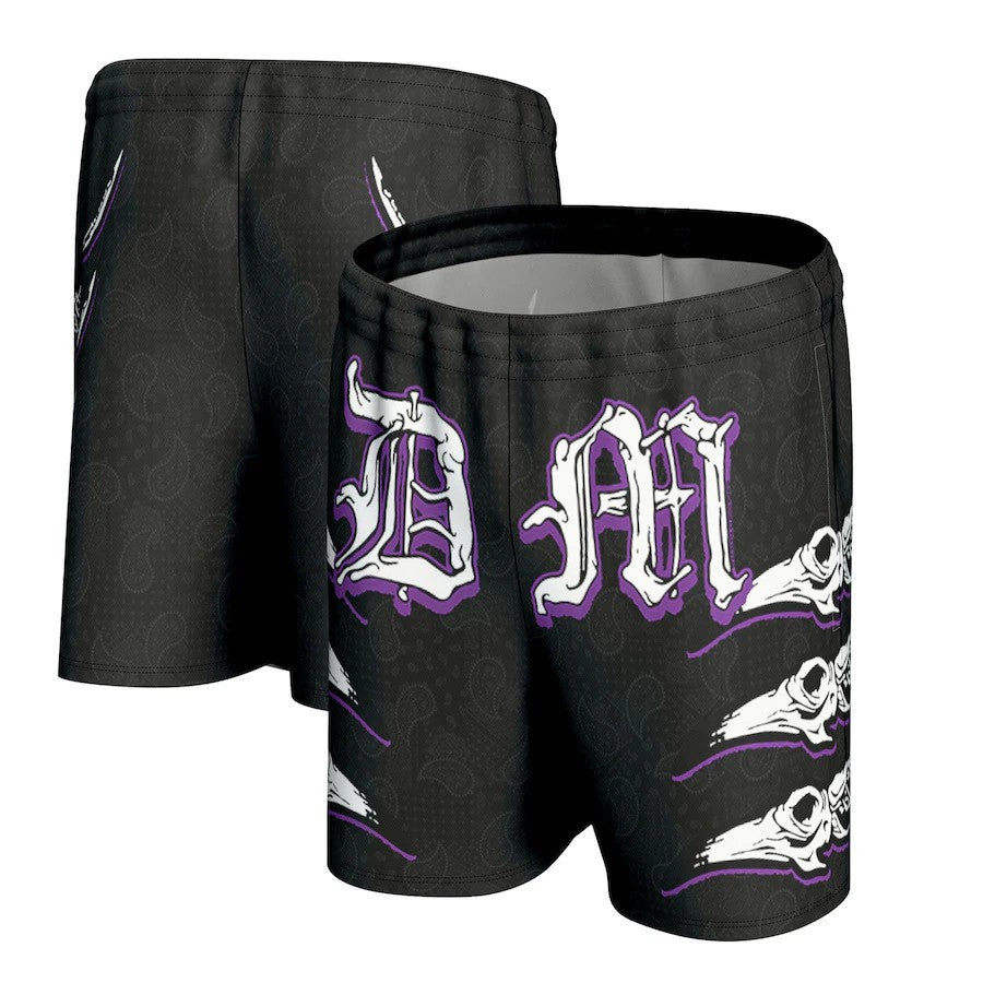 Dominik Mysterio WWE ProSphere Entrance Shorts – Black (USA Stock) - UKASSNI