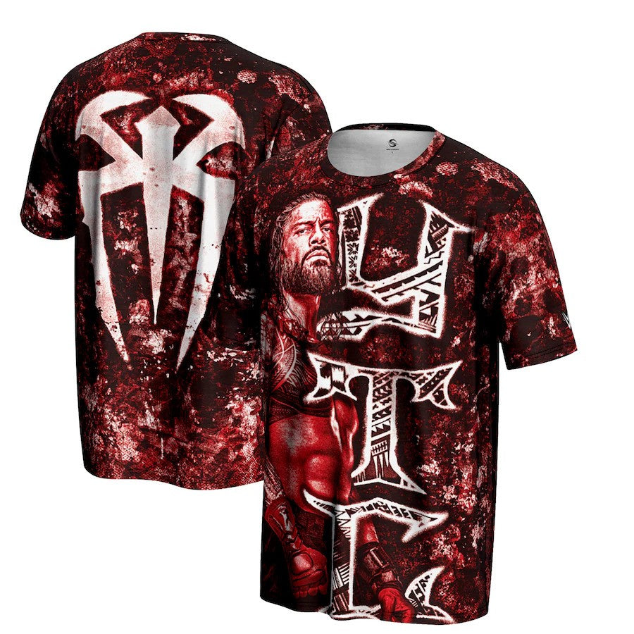 Roman Reigns WWE ProSphere YTC T-Shirt – Black (USA Stock) - UKASSNI