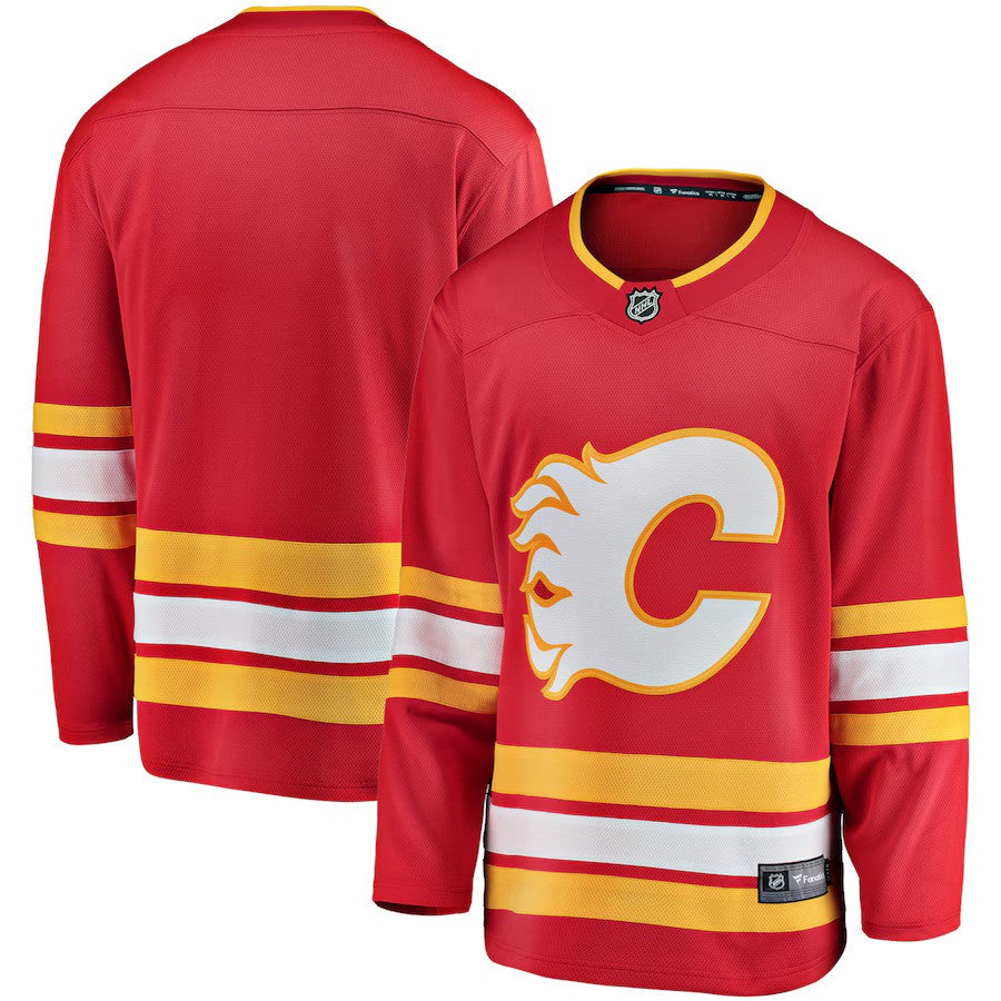 Calgary Flames NHL Fanatics Home Breakaway Jersey - Red - UKASSNI