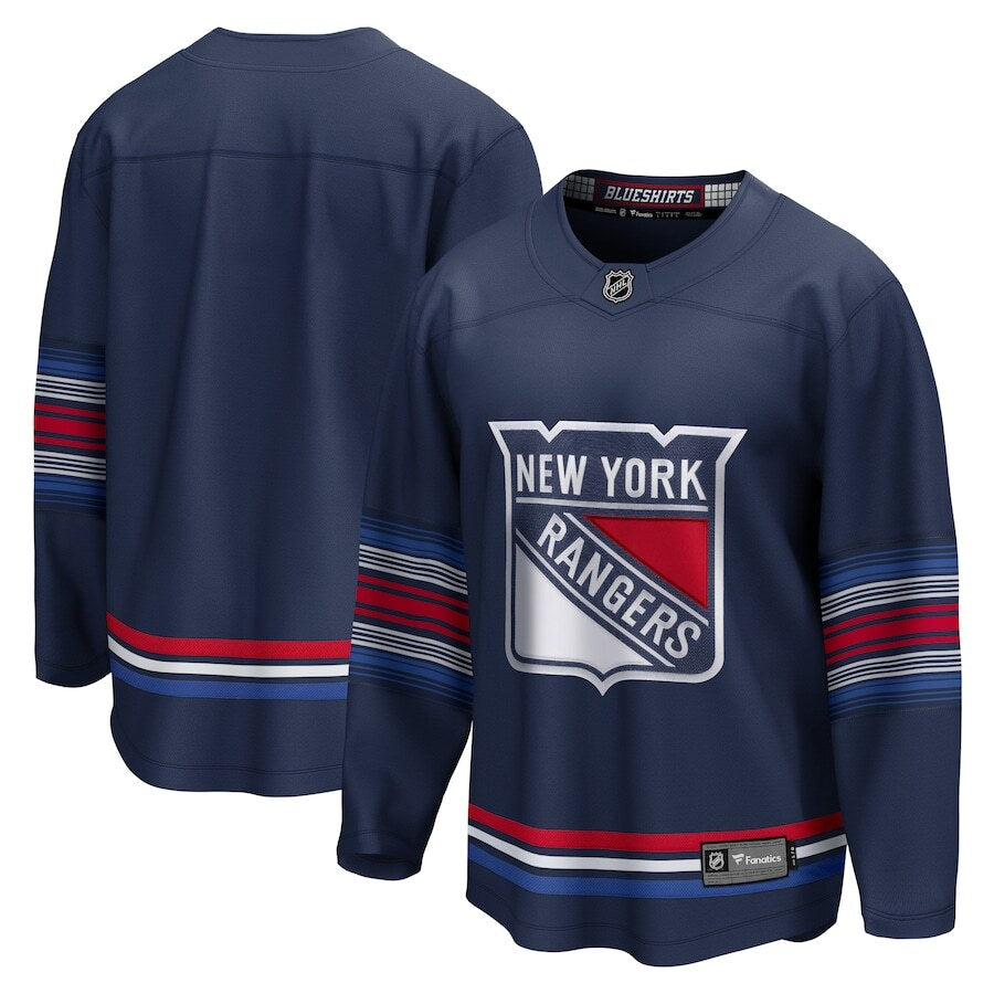 New York Rangers NHL Fanatics Alternate Premier Breakaway Jersey - Navy - UKASSNI