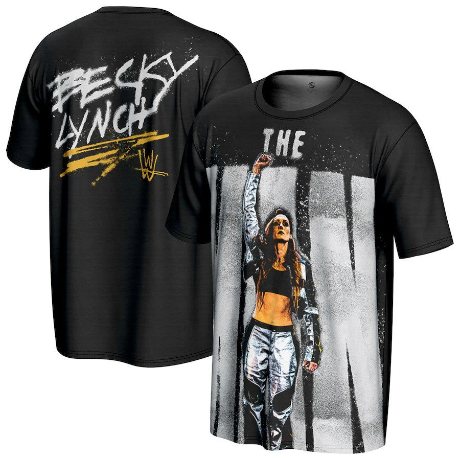 Becky Lynch WWE ProSphere The Man T-Shirt – Black (USA Stock) - UKASSNI