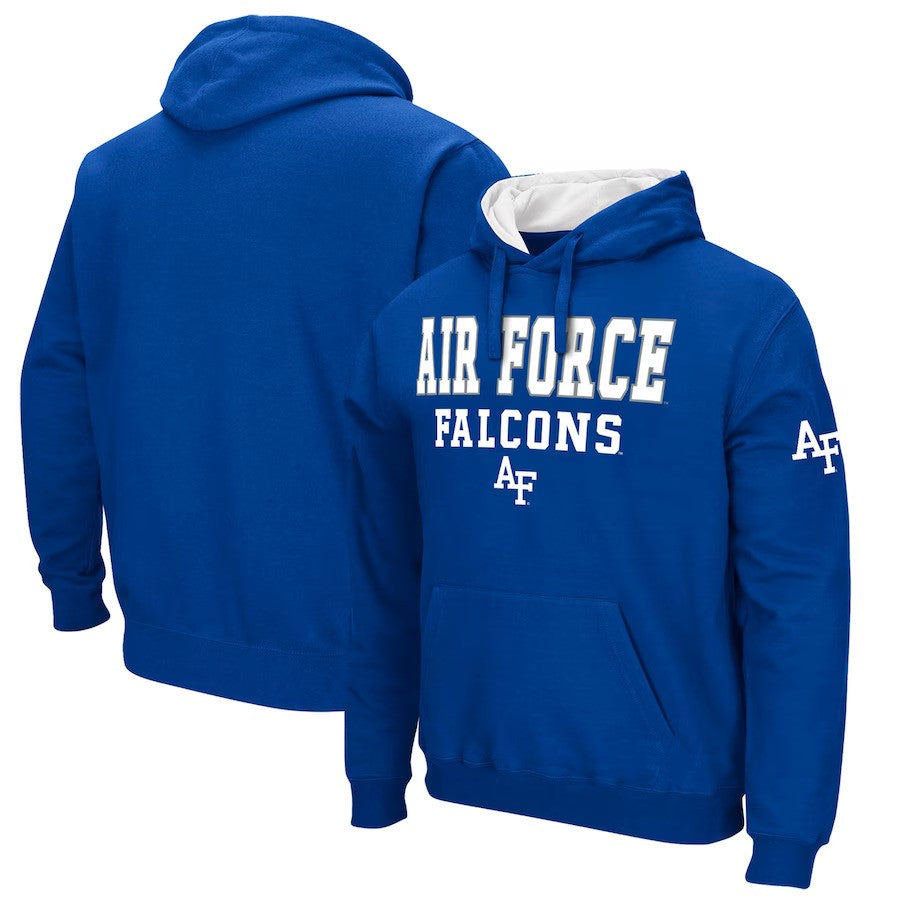 Air Force Falcons Colosseum Sunrise Pullover Hoodie - Royal - UKASSNI