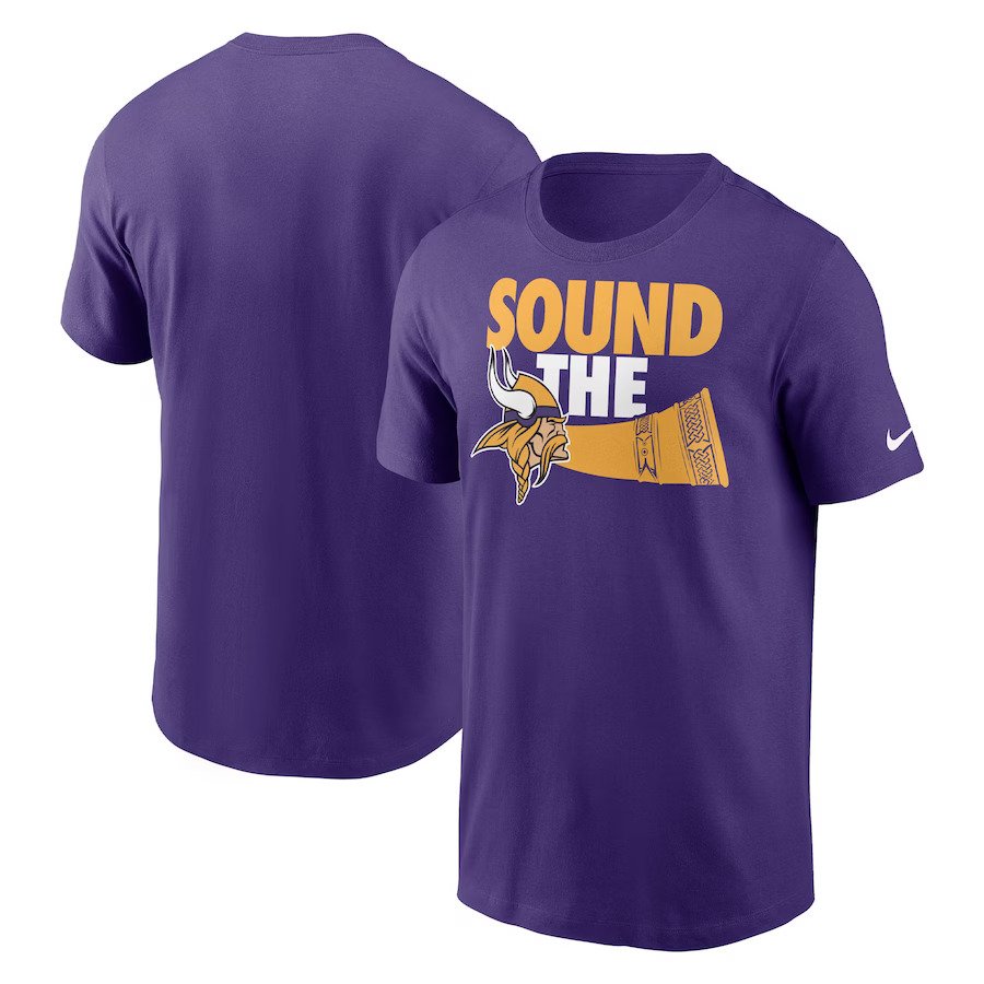 Minnesota Vikings Nike Local Essential T-Shirt - Purple - UKASSNI