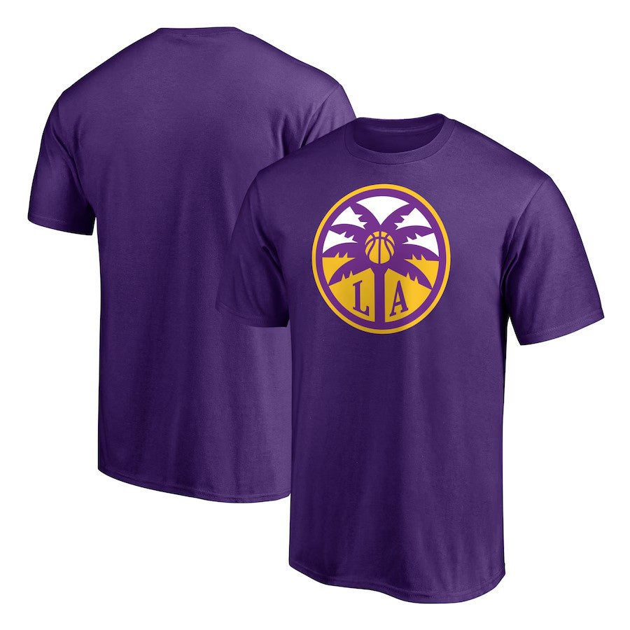 Los Angeles Sparks Primary Logo T-Shirt - Purple - UKASSNI