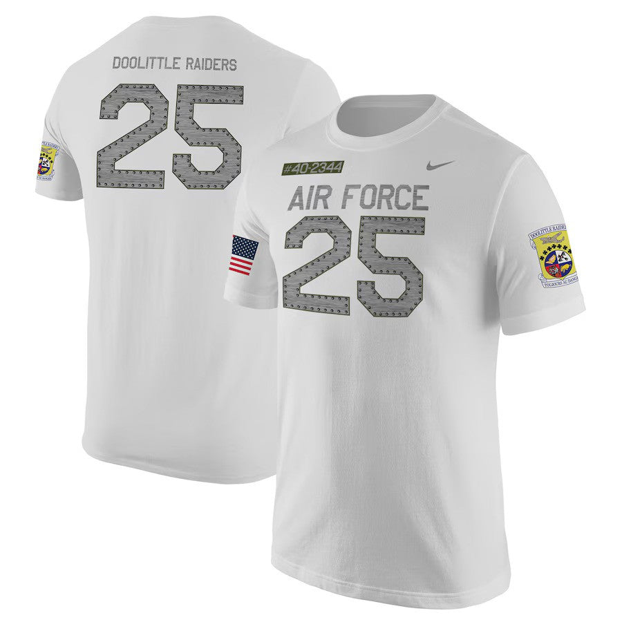 Air Force Falcons Nike Rivalry Replica Jersey T-Shirt - White - UKASSNI