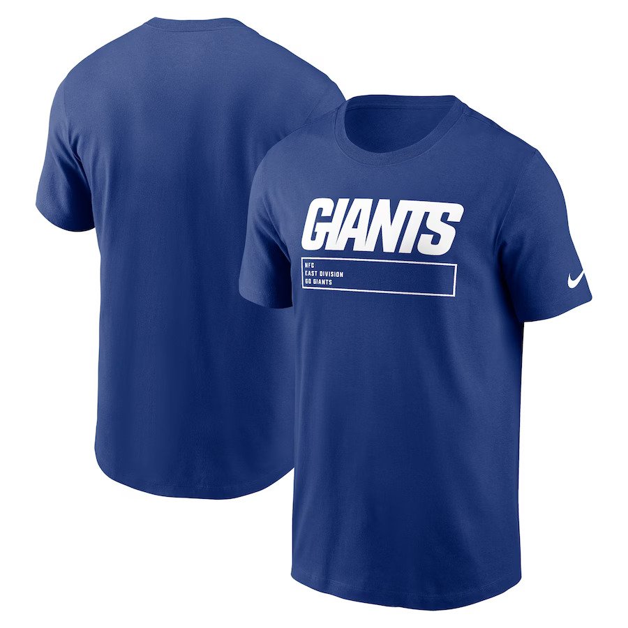 New York Giants Nike Division Essential T-Shirt - Royal - UKASSNI
