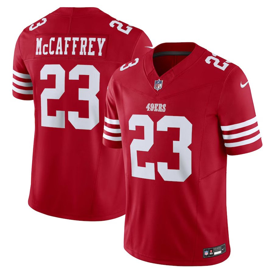 Christian McCaffrey San Francisco 49ers Nike Vapor F.U.S.E. Limited Jersey - Scarlet - UKASSNI