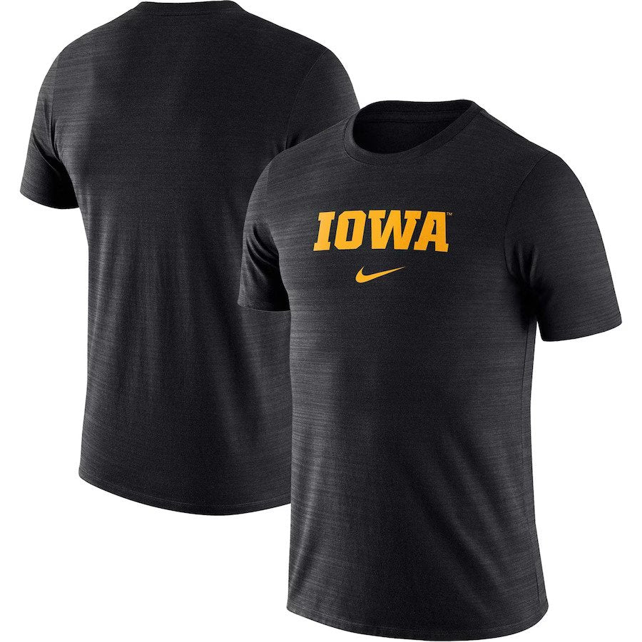 Iowa Hawkeyes Nike Team Issue Velocity Performance T-Shirt - Black - UKASSNI