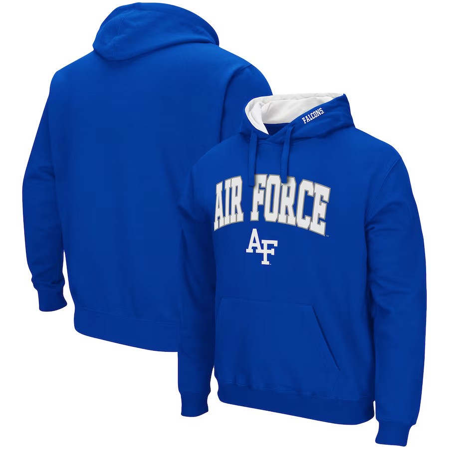 Air Force Falcons Colosseum Arch & Logo 3.0 Pullover Hoodie - Royal - UKASSNI