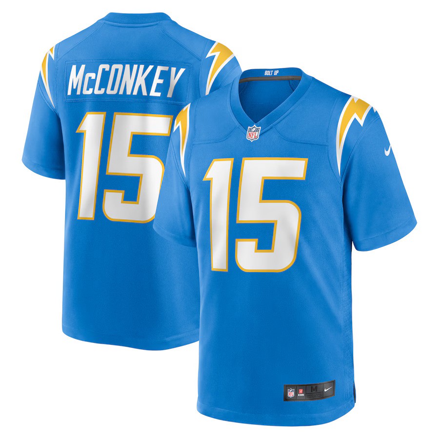 Los Angeles Chargers NFL Ladd McConkey Nike Player Game Jersey – Powder Blue (USA Stock) - UKASSNI