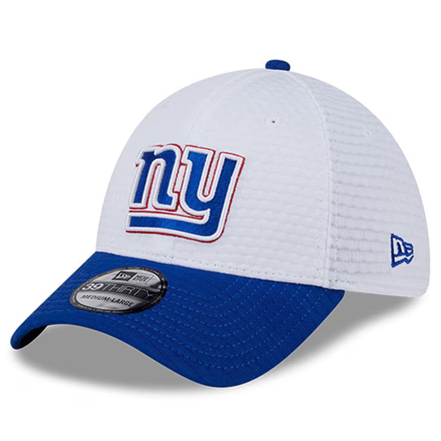 New York Giants New Era 2024 NFL Training Camp 39THIRTY Flex Hat - White/Royal - UKASSNI