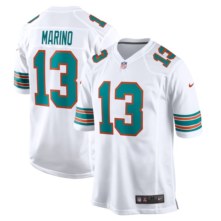 Dan Marino Miami Dolphins Nike Retired Player Jersey - White - UKASSNI