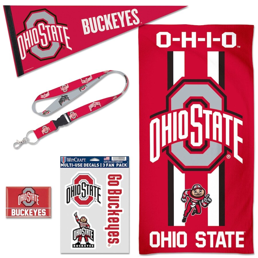 Ohio State Buckeyes WinCraft House Fan Accessories Pack - UKASSNI