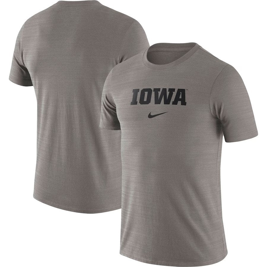 Iowa Hawkeyes Nike Team Issue Velocity Performance T-Shirt - Heather Gray - UKASSNI