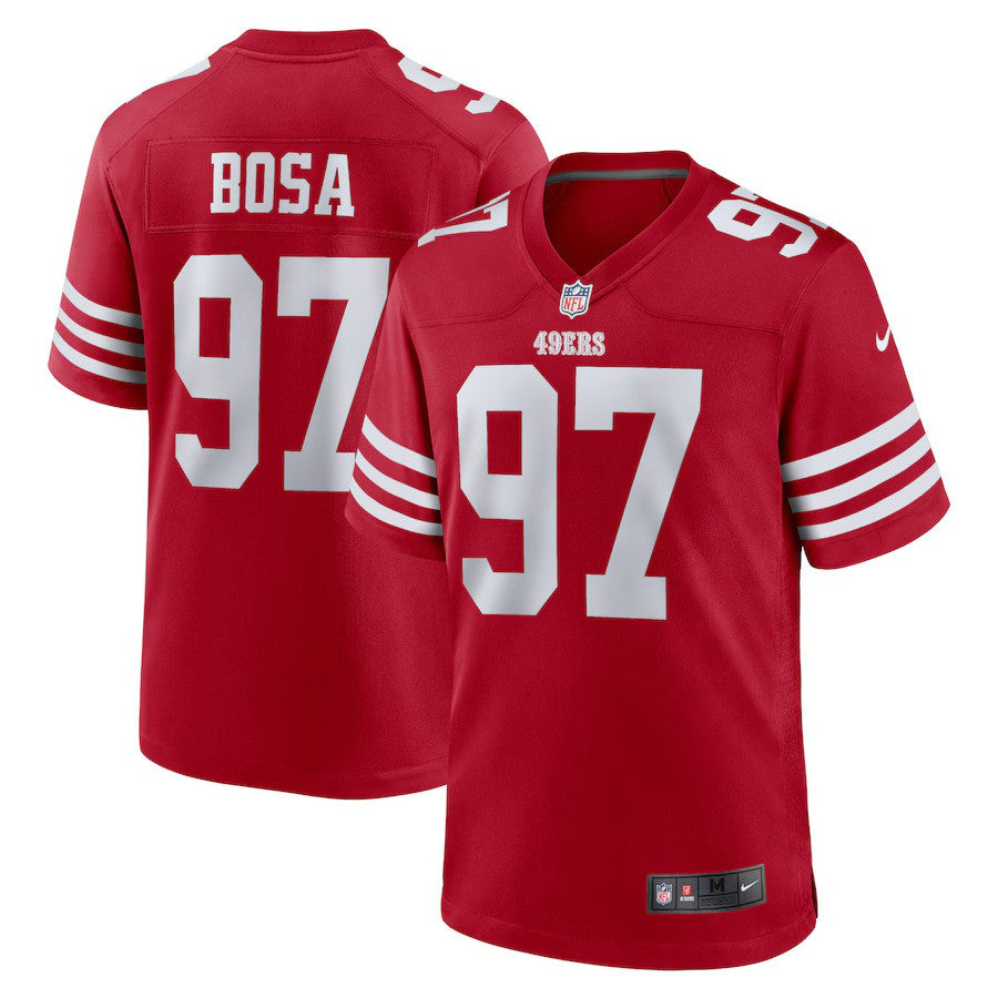 San Francisco 49ers NFL Nick Bosa Nike Player Game Jersey – Scarlet (USA Stock) - UKASSNI