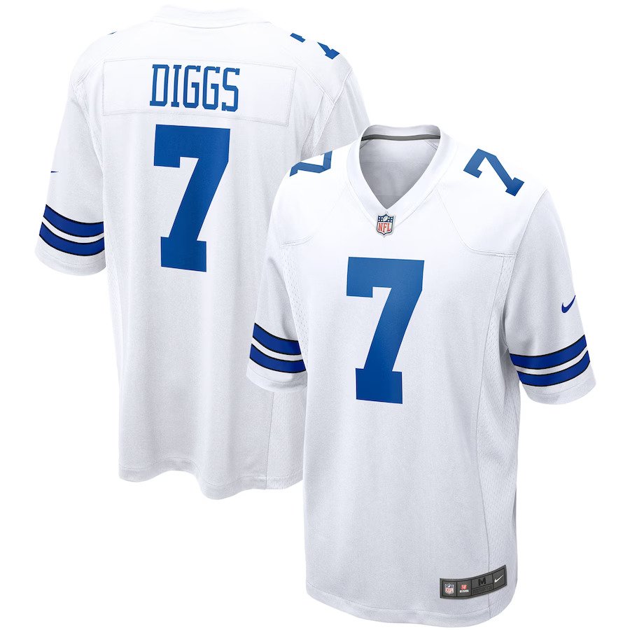 Trevon Diggs Dallas Cowboys Nike Game Jersey - White - UKASSNI