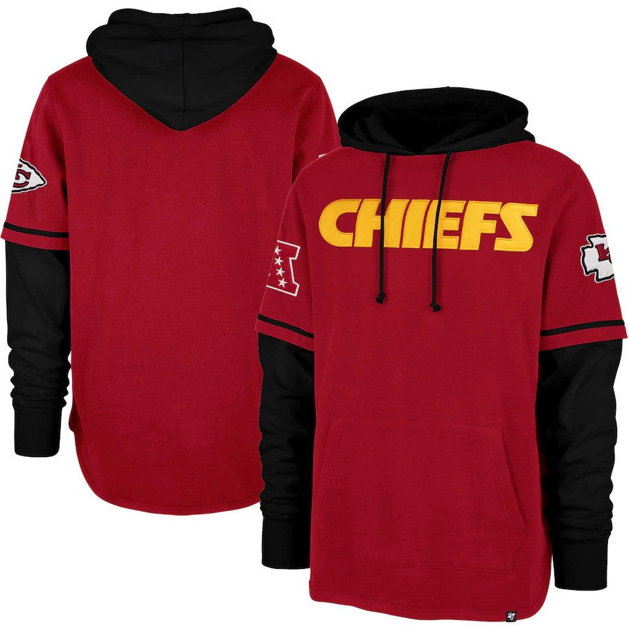 Kansas City Chiefs '47 Shortstop Pullover Hoodie - Red