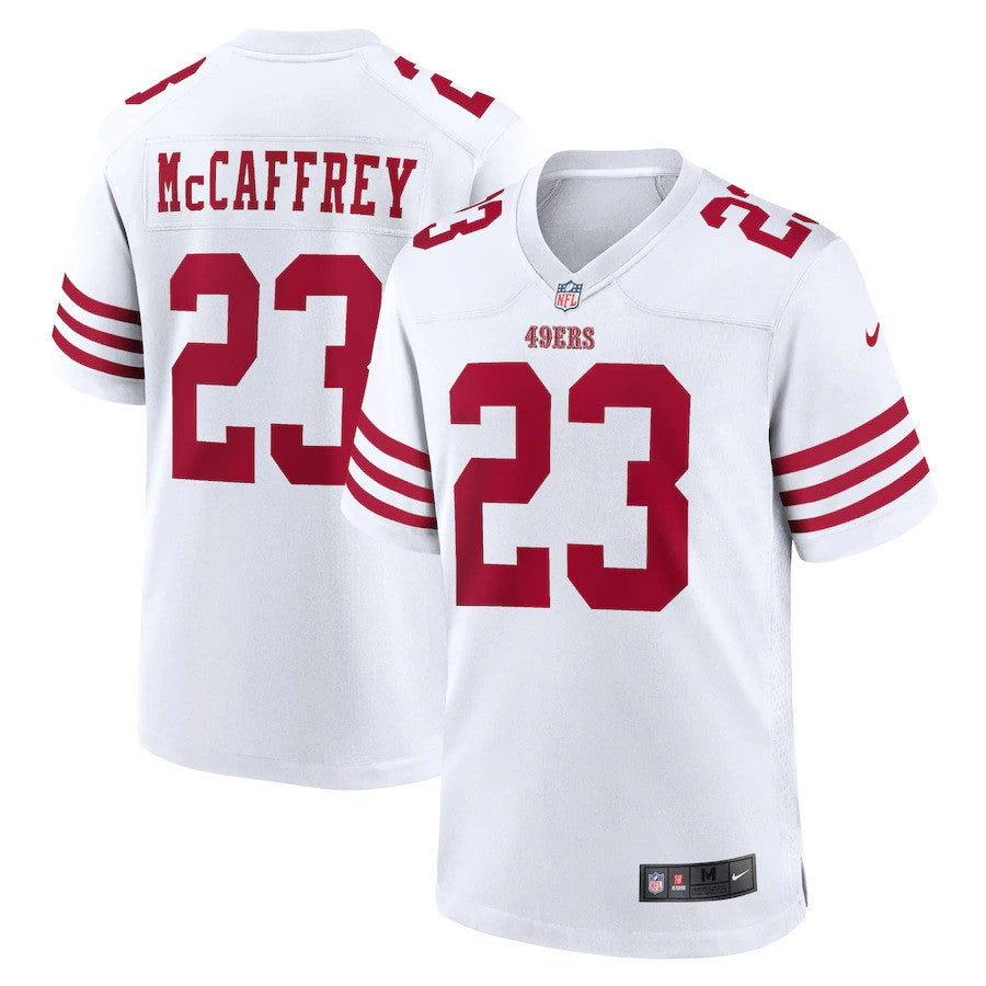 San Francisco 49ers NFL Christian McCaffrey Nike Player Game Jersey – White (USA Stock) - UKASSNI
