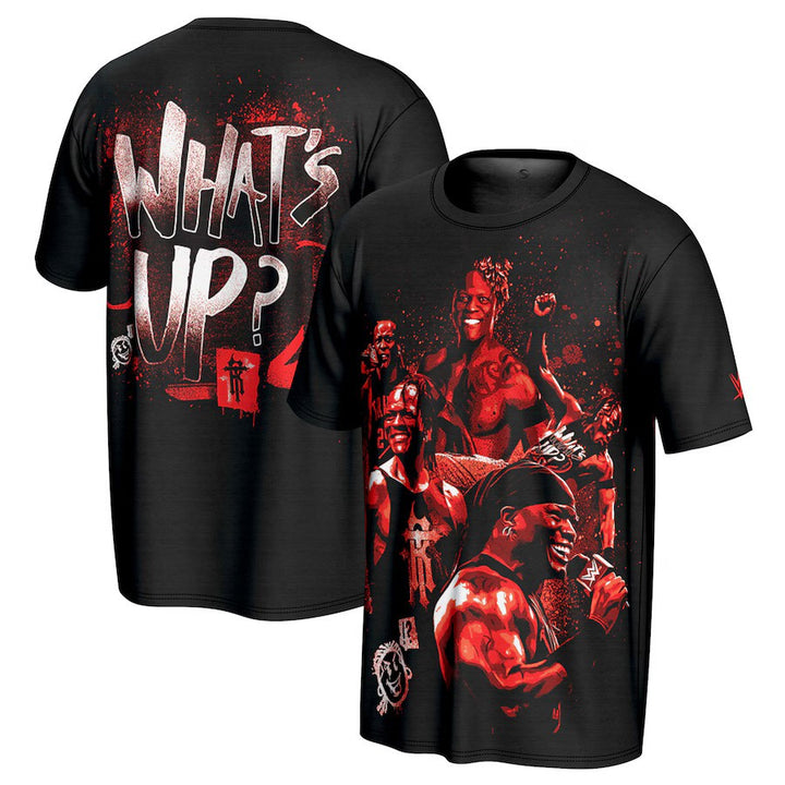 R-Truth WWE ProSphere Superstar T-Shirt – Black (UK Stock) - UKASSNI
