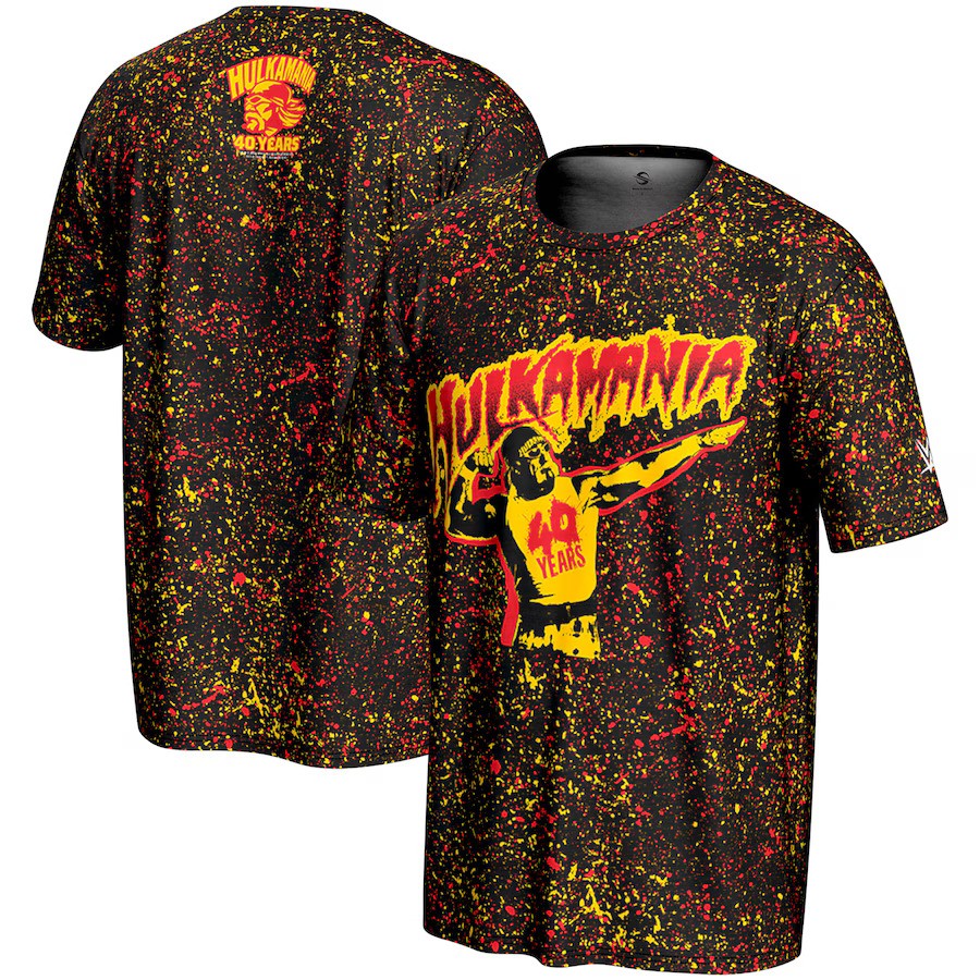 Hulk Hogan ProSphere 40 Years Hulkamania T-Shirt - Black - UKASSNI
