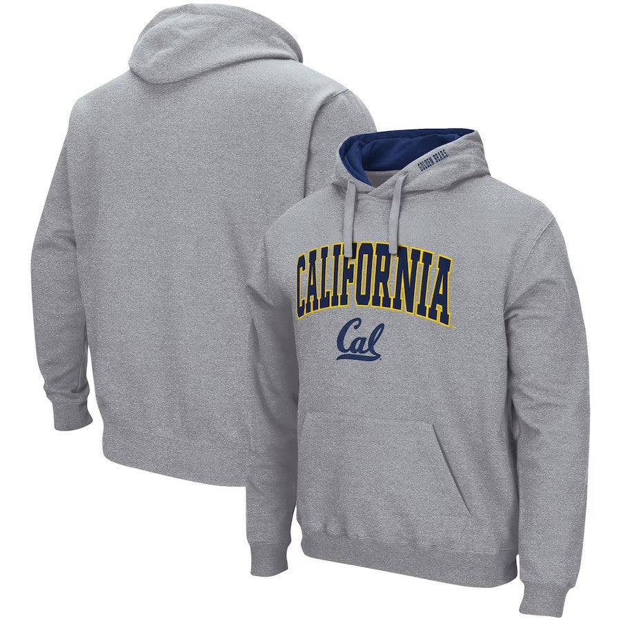 Cal Bears Colosseum Arch & Logo 3.0 Pullover Hoodie - Heather Gray - UKASSNI