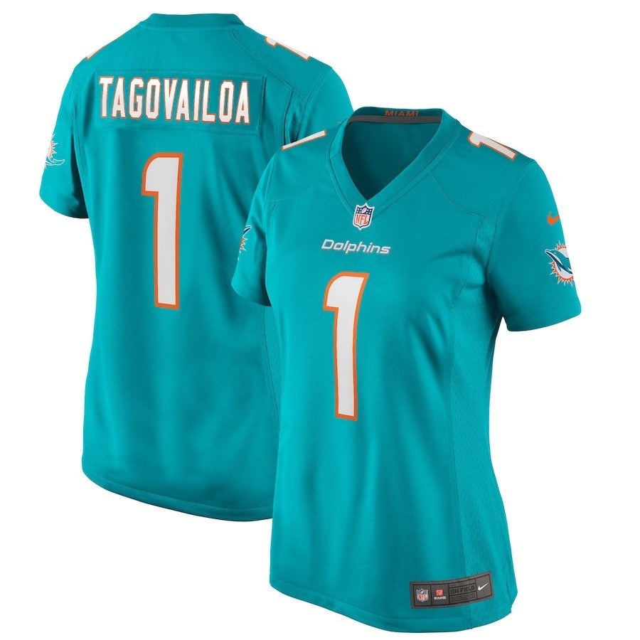 Miami Dolphins NFL Tua Tagovailoa Nike Women’s Game Jersey – Medium – Aqua (UK Stock) - UKASSNI