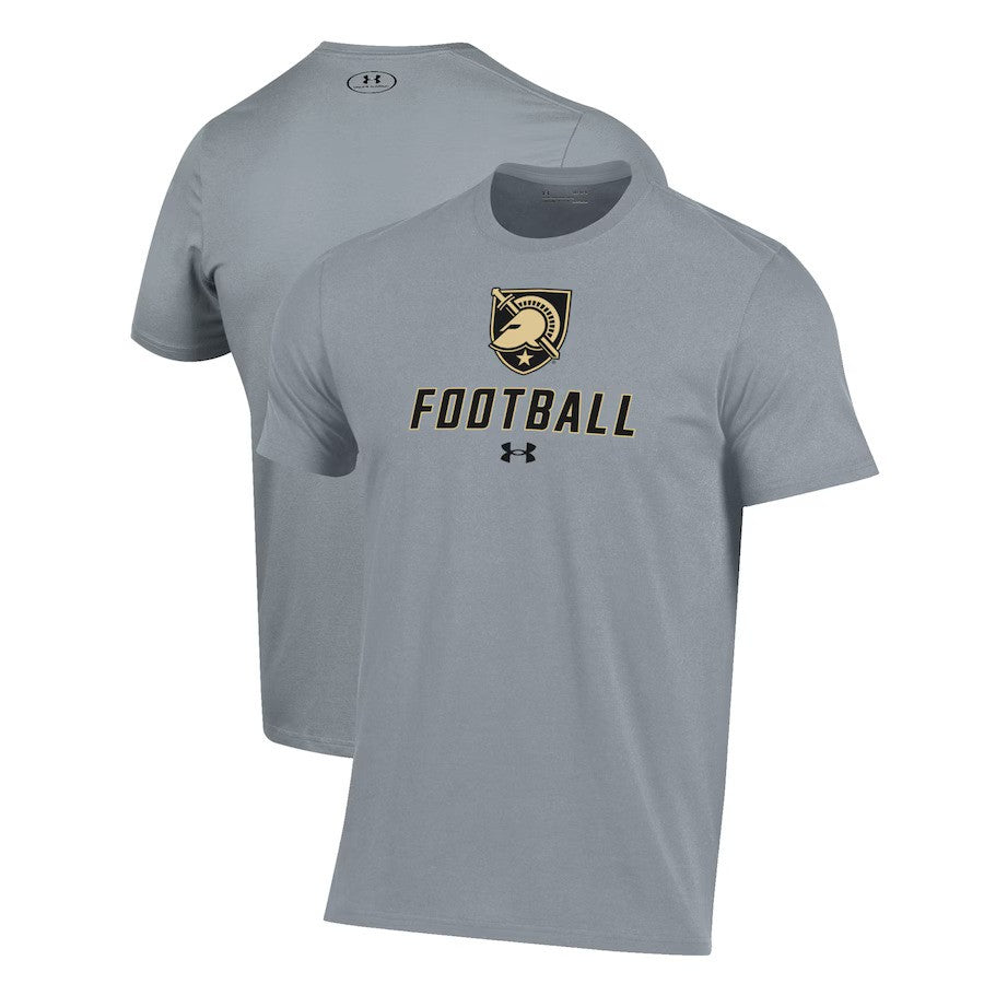Army Black Knights NCAA Under Armour Football Performance T-Shirt – Grey (USA Stock) - UKASSNI