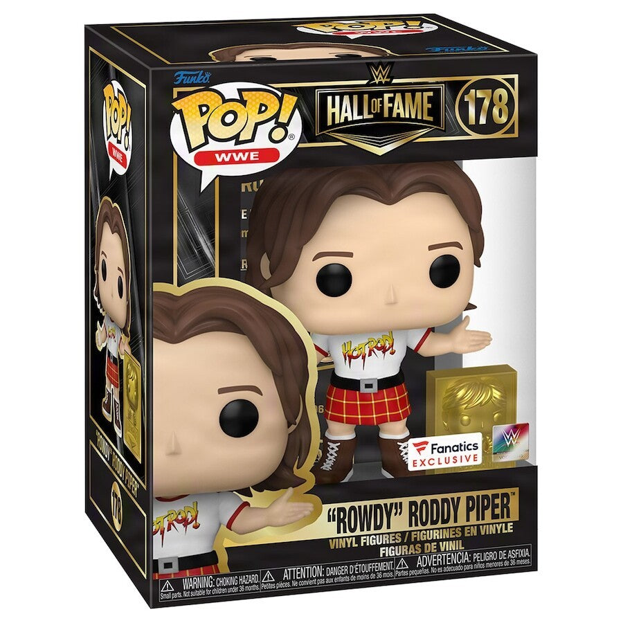 Rowdy Roddy Piper Funko Fanatics Exclusive #178 WWE Hall of Fame Pop! Figure (USA Stock) - UKASSNI