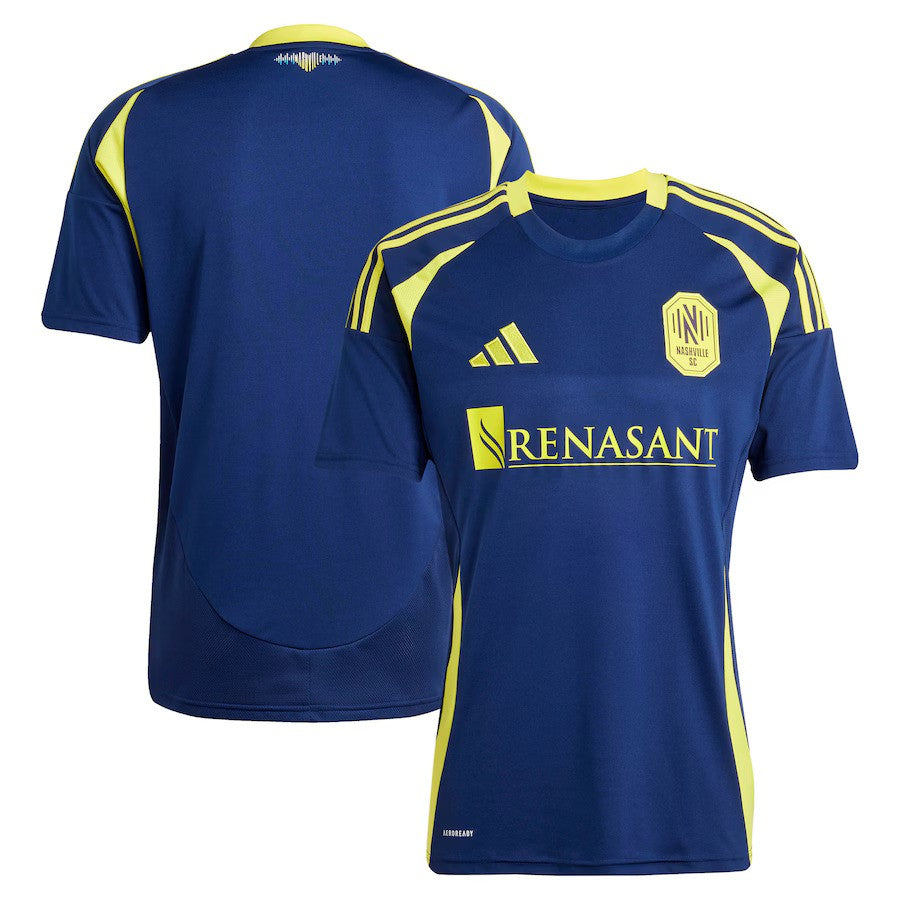 Nashville SC MLS adidas 2025 The Heart of Nashville Kit Replica Jersey – Navy (USA Stock) - UKASSNI