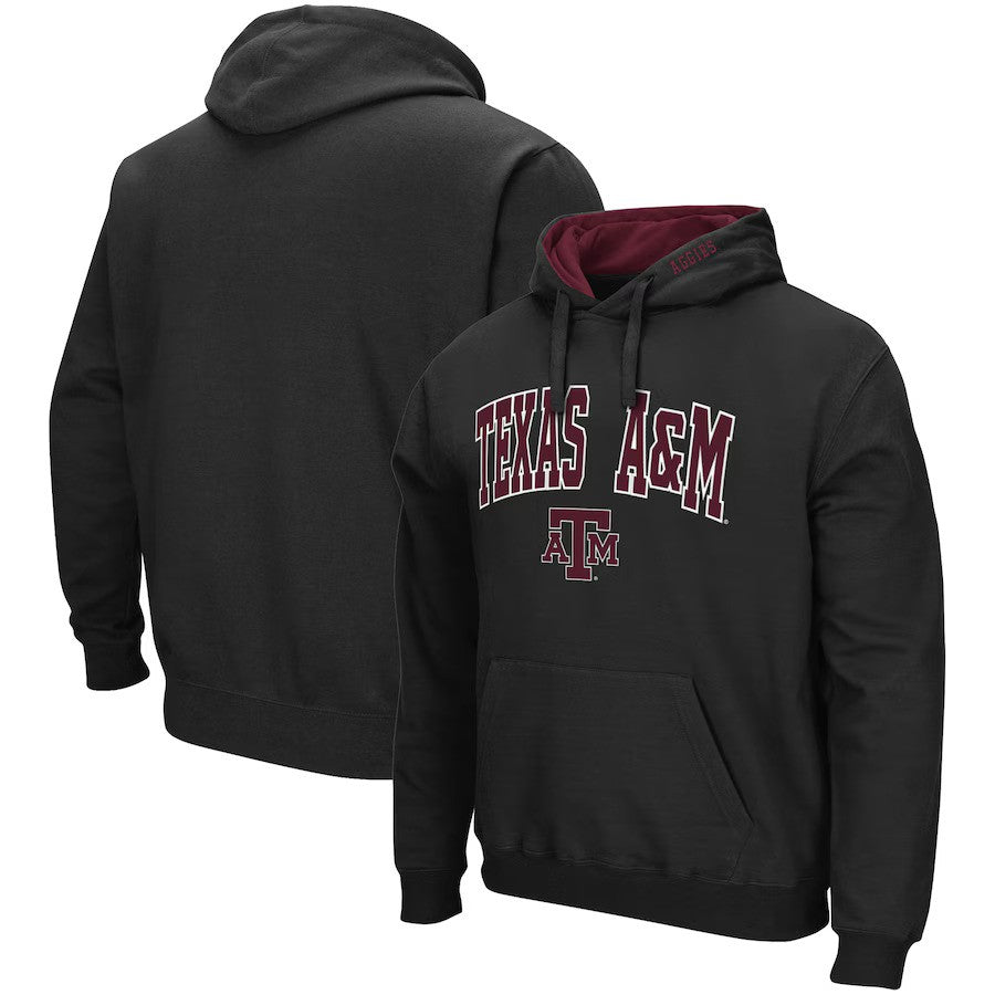 Texas A&M Aggies Colosseum Arch & Logo 3.0 Pullover Hoodie - Black - UKASSNI