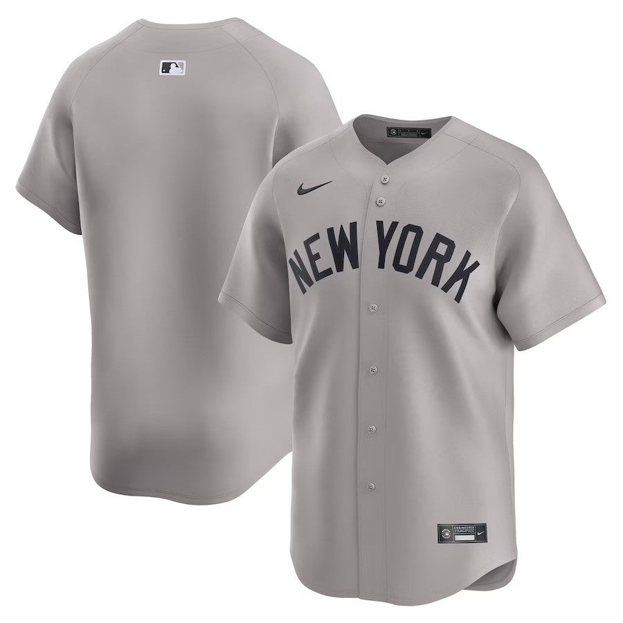 New York Yankees Nike Away Limited Jersey - Gray - UKASSNI