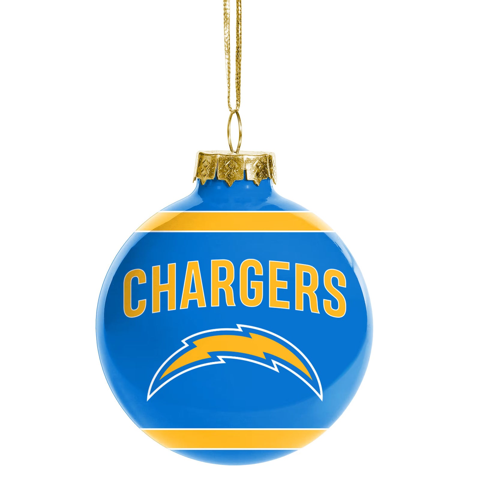 Los Angeles Chargers NFL Glass Ball Ornament (UK Stock) - UKASSNI