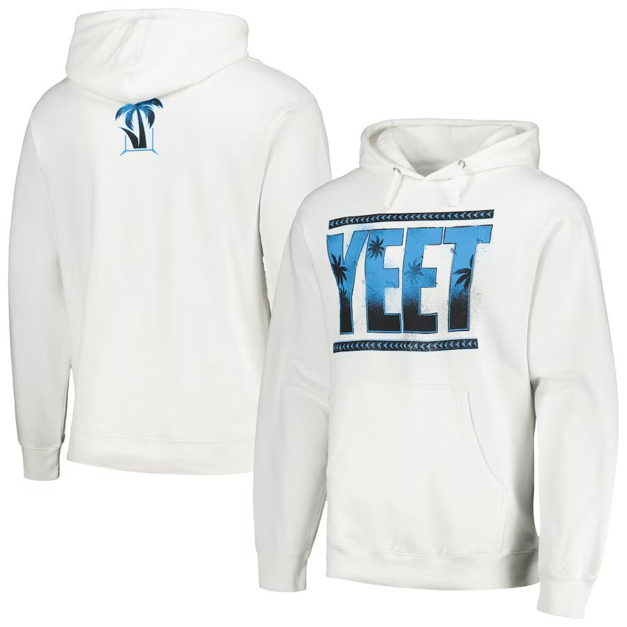 WWE Jey Uso Yeet Pullover Hoodie - White - Medium - Wrestling Apparel - Officially Licensed - UKASSNI
