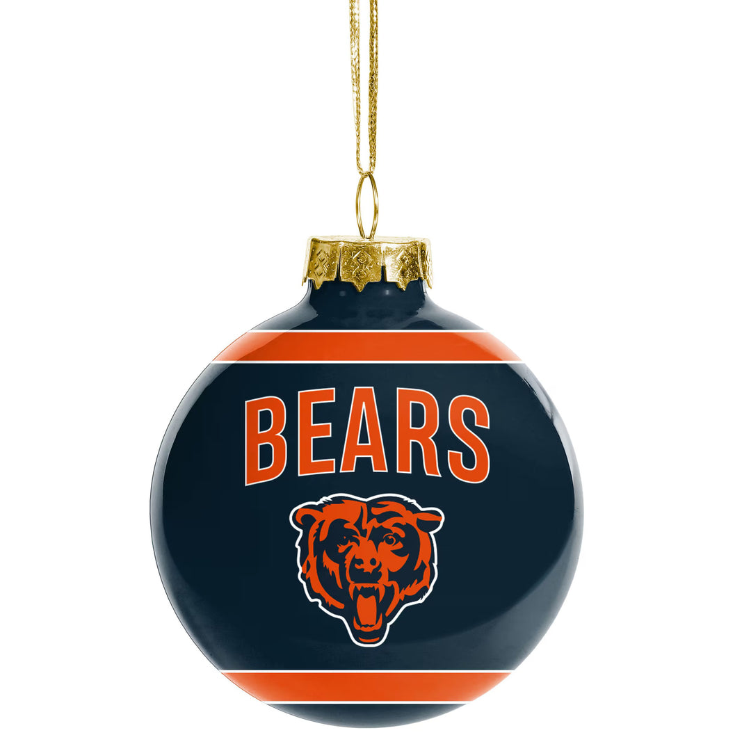 Chicago Bears NFL UK 3 Glass Ball Ornament Pack - UKASSNI